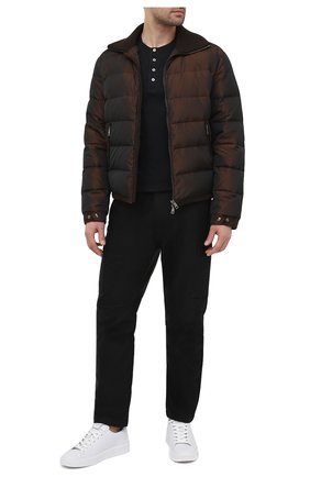 Мужская хлопковая футболка TOM FORD темно-синего цвета по цене 38000 руб., арт. BW402/TFJ957 | Фото 2 Мужская хлопковая футболка TOM FORD темно-синего цвета, арт. BW402/TFJ957 | Фото 2