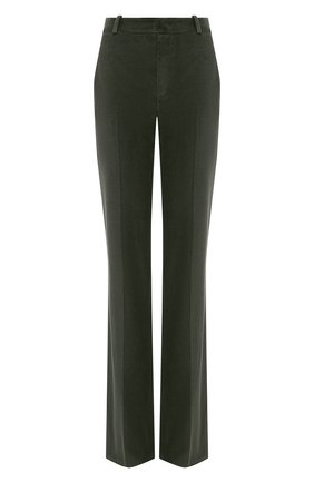 Женские хлопковые брюки LORO PIANA хаки цвета по цене 104000 руб., арт. FAL4100 | Фото 1 Женские хлопковые брюки LORO PIANA хаки цвета, арт. FAL4100 | Фото 1