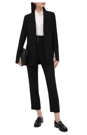 Женские шерстяные брюки DOLCE & GABBANA черного цвета по цене 79950 руб., арт. FTBN3T/FUBEC | Фото 2 Женские шерстяные брюки DOLCE & GABBANA черного цвета, арт. FTBN3T/FUBEC | Фото 2