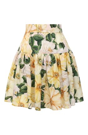 Женская хлопковая юбка DOLCE & GABBANA желтого цвета по цене 57450 руб., арт. F4BY8T/HS5IA | Фото 1 Женская хлопковая юбка DOLCE & GABBANA желтого цвета, арт. F4BY8T/HS5IA | Фото 1