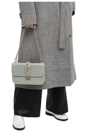 Женская сумка valentino garavani lock medium из кожи аллигатора VALENTINO светло-зеленого цвета по цене 856000 руб., арт. LW0B0398/C0D | Фото 2 Женская сумка valentino garavani lock medium из кожи аллигатора VALENTINO светло-зеленого цвета, арт. LW0B0398/C0D | Фото 2