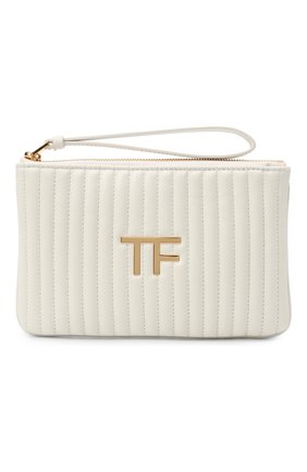 Женский клатч TOM FORD белого цвета по цене 63750 руб., арт. S0357T-ICL019 | Фото 1 Женский клатч TOM FORD белого цвета, арт. S0357T-ICL019 | Фото 1