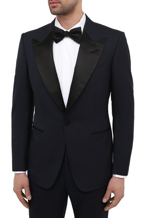 Мужской шерстяной смокинг TOM FORD темно-синего цвета по цене 359000 руб., арт. Q11R03/21RP48 | Фото 2 Мужской шерстяной смокинг TOM FORD темно-синего цвета, арт. Q11R03/21RP48 | Фото 2