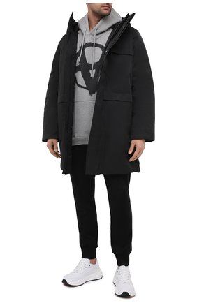 Женский хлопковое худи VETEMENTS серого цвета по цене 69550 руб., арт. UE51TR650G 1601/M | Фото 2 Женский хлопковое худи VETEMENTS серого цвета, арт. UE51TR650G 1601/M | Фото 2
