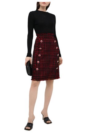 Женская юбка DOLCE & GABBANA красного цвета по цене 88900 руб., арт. F4BRZT/FMMFQ | Фото 2 Женская юбка DOLCE & GABBANA красного цвета, арт. F4BRZT/FMMFQ | Фото 2