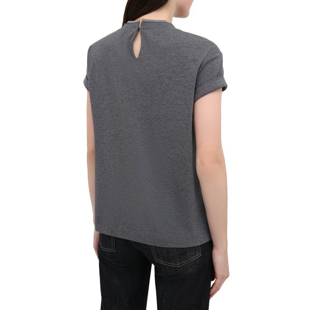 фото Хлопковая футболка brunello cucinelli