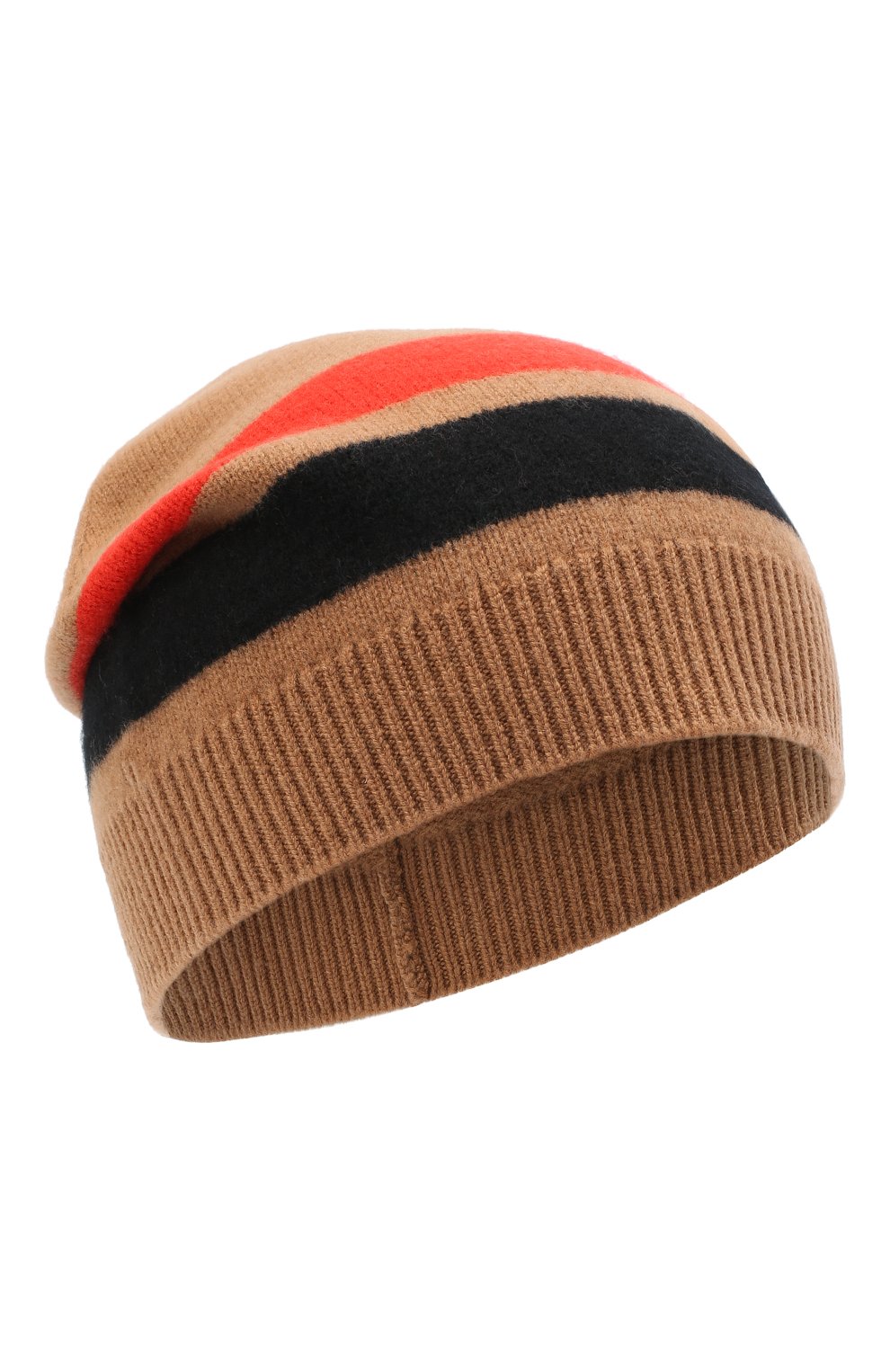 Женская шерстяная шапка BURBERRY бежевого цвета, арт. 8037075 | Фото 1 (Материал: Текстиль, Шерсть)