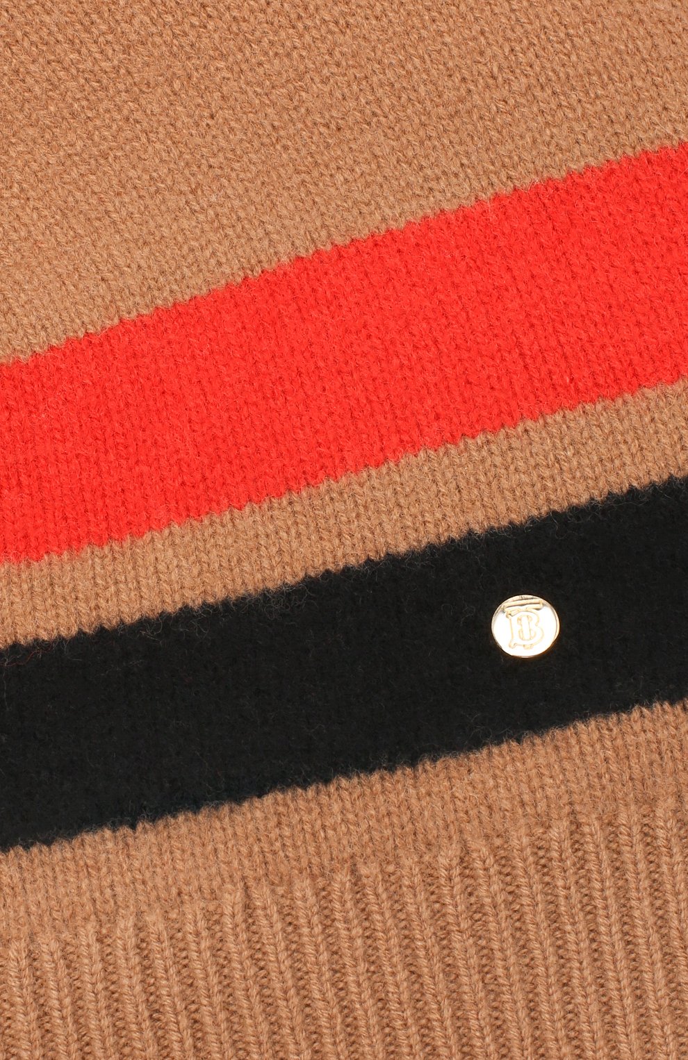 Женская шерстяная шапка BURBERRY бежевого цвета, арт. 8037075 | Фото 3 (Материал: Текстиль, Шерсть)