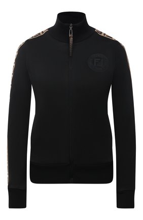 Женский кардиган FENDI черного цвета по цене 57900 руб., арт. FAF069 ADH8/F0GME | Фото 1 Женский кардиган FENDI черного цвета, арт. FAF069 ADH8/F0GME | Фото 1