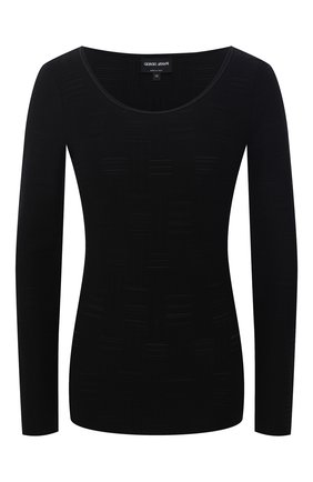 Женский лонгслив GIORGIO ARMANI черного цвета по цене 49950 руб., арт. 3KAM72/AJFZZ | Фото 1 Женский лонгслив GIORGIO ARMANI черного цвета, арт. 3KAM72/AJFZZ | Фото 1