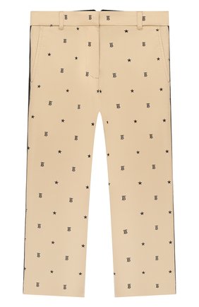 Детские хлопковые брюки BURBERRY бежевого цвета по цене 18400 руб., арт. 8036471 | Фото 1 Детские хлопковые брюки BURBERRY бежевого цвета, арт. 8036471 | Фото 1