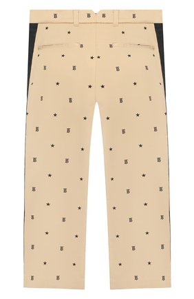Детские хлопковые брюки BURBERRY бежевого цвета по цене 18400 руб., арт. 8036471 | Фото 2 Детские хлопковые брюки BURBERRY бежевого цвета, арт. 8036471 | Фото 2