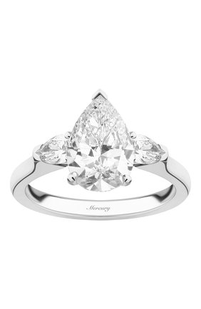 Женские кольцо MERCURY бесцветного цвета, арт. MR150WPDP | Фото 2 (Материал сплава: Белое золото; Драгоценные камни: Бриллианты)