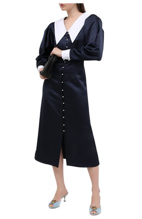 Женские кожаные мюли keira DOLCE & GABBANA голубого цвета по цене 68500 руб., арт. CR1110/AV967 | Фото 2 Женские кожаные мюли keira DOLCE & GABBANA голубого цвета, арт. CR1110/AV967 | Фото 2