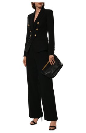 Женский шерстяной жакет BALMAIN черного цвета по цене 173000 руб., арт. VF17110/167L | Фото 2 Женский шерстяной жакет BALMAIN черного цвета, арт. VF17110/167L | Фото 2