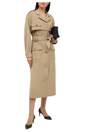 Женские замшевые туфли RALPH LAUREN хаки цвета по цене 55000 руб., арт. 800838027 | Фото 2 Женские замшевые туфли RALPH LAUREN хаки цвета, арт. 800838027 | Фото 2