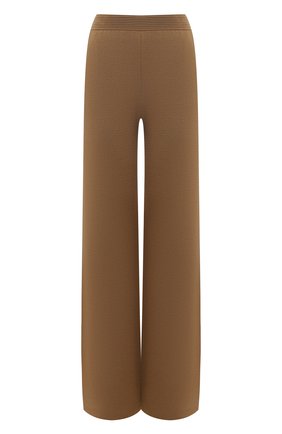 Женские шелковые брюки LORO PIANA хаки цвета, арт. FAL1033 | Фото 1 (Длина (брюки, джинсы): Удлиненные; Силуэт Ж (брюки и джинсы): Широкие; Материал внешний: Шелк; Стили: Спорт-шик; Женское Кросс-КТ: Брюки-одежда)
