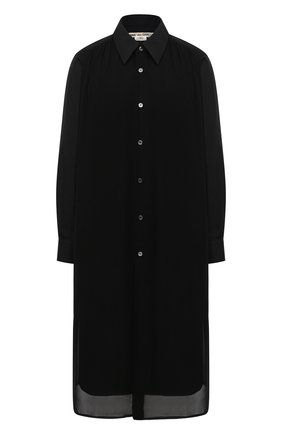 Женское хлопковое платье COMME DES GARCONS черного цвета по цене 58450 руб., арт. GF-B009-051 | Фото 1 Женское хлопковое платье COMME DES GARCONS черного цвета, арт. GF-B009-051 | Фото 1