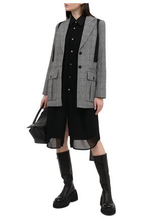 Женское хлопковое платье COMME DES GARCONS черного цвета по цене 58450 руб., арт. GF-B009-051 | Фото 2 Женское хлопковое платье COMME DES GARCONS черного цвета, арт. GF-B009-051 | Фото 2