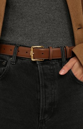 Женский кожаный ремень BURBERRY коричневого цвета по цене 22000 руб., арт. 8033030 | Фото 2 Женский кожаный ремень BURBERRY коричневого цвета, арт. 8033030 | Фото 2