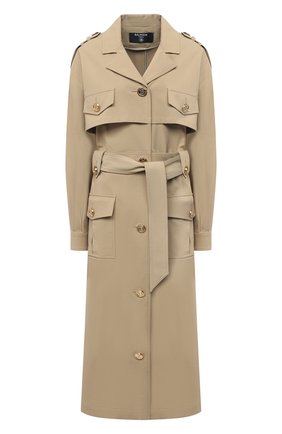Женский плащ BALMAIN бежевого цвета по цене 212500 руб., арт. VF19165/X392 | Фото 1 Женский плащ BALMAIN бежевого цвета, арт. VF19165/X392 | Фото 1
