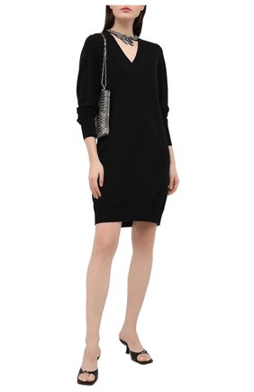 Женское шерстяное платье NUDE черного цвета по цене 41150 руб., арт. 1101067/DRESS | Фото 2 Женское шерстяное платье NUDE черного цвета, арт. 1101067/DRESS | Фото 2