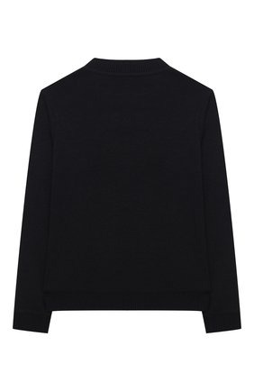 Детский кашемировый пуловер LORO PIANA синего цвета по цене 44200 руб., арт. FAL4042 | Фото 2 Детский кашемировый пуловер LORO PIANA синего цвета, арт. FAL4042 | Фото 2