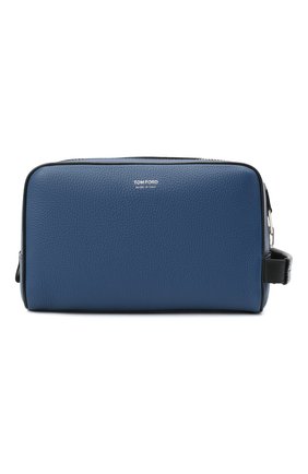 Мужской кожаный несессер TOM FORD синего цвета по цене 106500 руб., арт. Y0301P-LCL037 | Фото 1 Мужской кожаный несессер TOM FORD синего цвета, арт. Y0301P-LCL037 | Фото 1