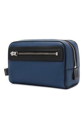 Мужской кожаный несессер TOM FORD синего цвета по цене 106500 руб., арт. Y0301P-LCL037 | Фото 2 Мужской кожаный несессер TOM FORD синего цвета, арт. Y0301P-LCL037 | Фото 2