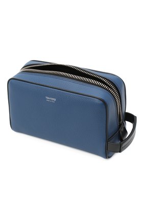 Мужской кожаный несессер TOM FORD синего цвета по цене 106500 руб., арт. Y0301P-LCL037 | Фото 3 Мужской кожаный несессер TOM FORD синего цвета, арт. Y0301P-LCL037 | Фото 3 (Материал: Натуральная кожа)