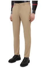 Мужские хлопковые брюки BURBERRY бежевого цвета, арт. 8018703 | Фото 3 (Длина (брюки, джинсы): Стандартные; Случай: Повседневный; Региональные ограничения белый список (Axapta Mercury): RU; Материал внешний: Хлопок; Стили: Кэжуэл)