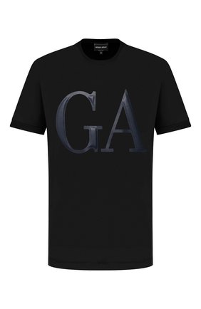 Мужская хлопковая футболка GIORGIO ARMANI темно-синего цвета по цене 49650 руб., арт. 3KSM78/SJXDZ | Фото 1 Мужская хлопковая футболка GIORGIO ARMANI темно-синего цвета, арт. 3KSM78/SJXDZ | Фото 1