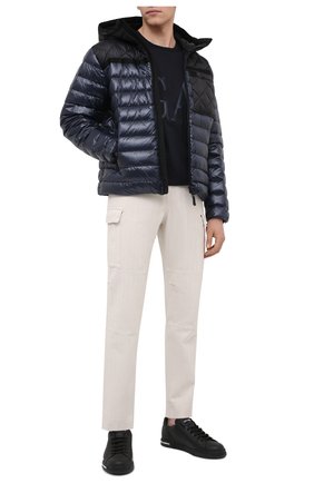 Мужская хлопковая футболка GIORGIO ARMANI темно-синего цвета по цене 49650 руб., арт. 3KSM78/SJXDZ | Фото 2 Мужская хлопковая футболка GIORGIO ARMANI темно-синего цвета, арт. 3KSM78/SJXDZ | Фото 2
