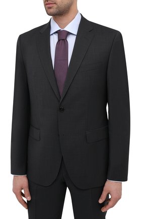 Мужской шерстяной костюм BOSS темно-серого цвета по цене 61000 руб., арт. 50444038 | Фото 2 Мужской шерстяной костюм BOSS темно-серого цвета, арт. 50444038 | Фото 2