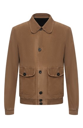 Мужской замшевый бомбер GIORGIO ARMANI коричневого цвета по цене 286000 руб., арт. ASR83P/ASP84 | Фото 1 Мужской замшевый бомбер GIORGIO ARMANI коричневого цвета, арт. ASR83P/ASP84 | Фото 1 (Длина (верхняя одежда): Короткие; Принт: Без принта; Мужское Кросс-КТ: Кожа и замша; Кросс-КТ: Куртка; Стили: Кэжуэл; Рукава: Длинные; Материал подклада: Купро; Материал внешний: Замша)