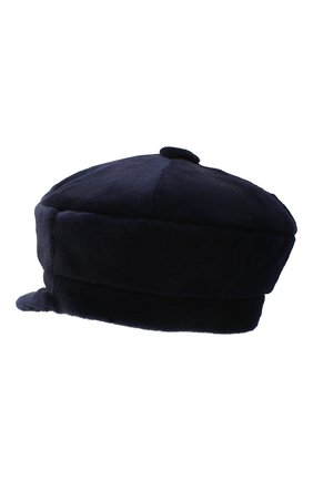 Женская кепка из меха норки KUSSENKOVV синего цвета, арт. 120110019429 | Фото 2 (Материал: Натуральный мех)