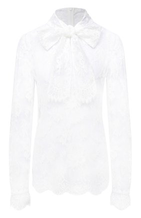 Женская хлопковая блузка DOLCE & GABBANA белого цвета по цене 116000 руб., арт. F74A8T/HLMQJ | Фото 1 Женская хлопковая блузка DOLCE & GABBANA белого цвета, арт. F74A8T/HLMQJ | Фото 1