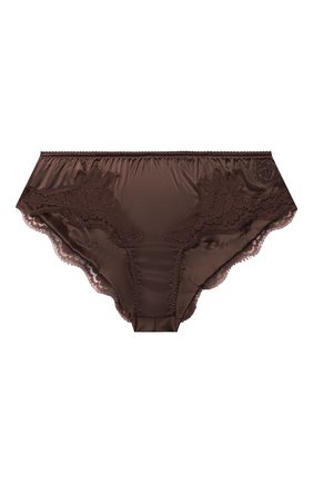 Женские трусы-слипы DOLCE & GABBANA темно-коричневого цвета по цене 20750 руб., арт. 02B91T/FUAD8 | Фото 1 Женские трусы-слипы DOLCE & GABBANA темно-коричневого цвета, арт. 02B91T/FUAD8 | Фото 1