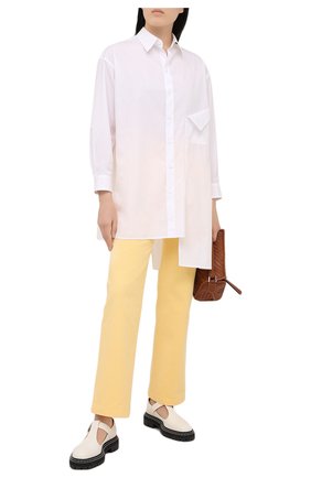 Женские джинсы LORO PIANA желтого цвета по цене 69950 руб., арт. FAL5553 | Фото 2 Женские джинсы LORO PIANA желтого цвета, арт. FAL5553 | Фото 2