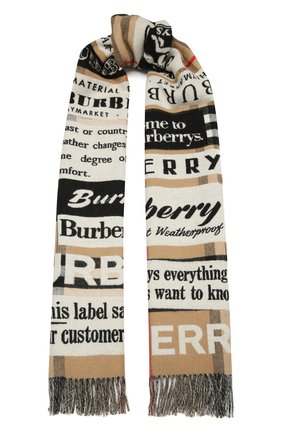 Мужские кашемировый шарф BURBERRY бежевого цвета по цене 54400 руб., арт. 8037574 | Фото 1 Мужские кашемировый шарф BURBERRY бежевого цвета, арт. 8037574 | Фото 1