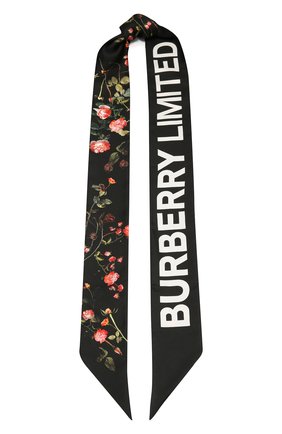 Мужские шелковый шарф BURBERRY черного цвета по цене 13800 руб., арт. 8037526 | Фото 1 Мужские шелковый шарф BURBERRY черного цвета, арт. 8037526 | Фото 1