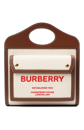 Женская сумка pocket BURBERRY коричневого цвета по цене 78100 руб., арт. 8037401 | Фото 1 Женская сумка pocket BURBERRY коричневого цвета, арт. 8037401 | Фото 1