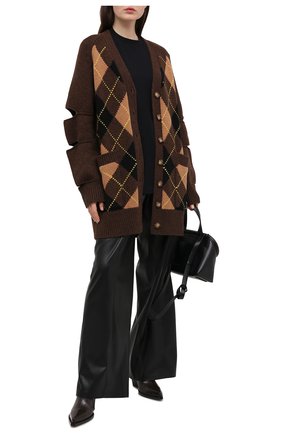 Женский кардиган из шерсти и кашемира BURBERRY коричневого цвета по цене 72500 руб., арт. 8037239 | Фото 2 Женский кардиган из шерсти и кашемира BURBERRY коричневого цвета, арт. 8037239 | Фото 2