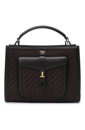 Женская сумка t-twist TOM FORD коричневого цвета по цене 266000 руб., арт. L1203T-ICL023 | Фото 1 Женская сумка t-twist TOM FORD коричневого цвета, арт. L1203T-ICL023 | Фото 1