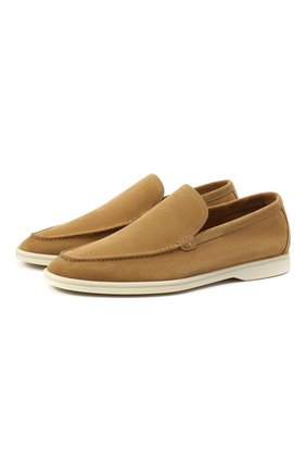 Мужские замшевые лоферы summer walk LORO PIANA бежевого цвета по цене 65150 руб., арт. FAE8124 | Фото 1 Мужские замшевые лоферы summer walk LORO PIANA бежевого цвета, арт. FAE8124 | Фото 1