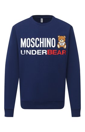 Мужской хлопковый свитшот MOSCHINO темно-синего цвета по цене 18850 руб., арт. A1701/8106 | Фото 1 Мужской хлопковый свитшот MOSCHINO темно-синего цвета, арт. A1701/8106 | Фото 1