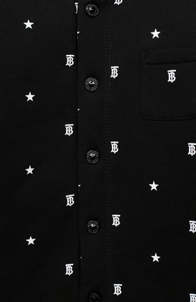 Детский хлопковый комбинезон BURBERRY черного цвета по цене 17600 руб., арт. 8036525 | Фото 3 Детский хлопковый комбинезон BURBERRY черного цвета, арт. 8036525 | Фото 3