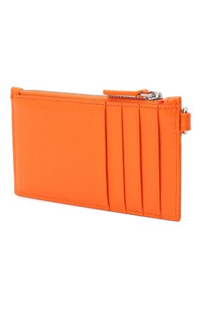 Мужской кожаный футляр для кредитных карт BALENCIAGA оранжевого цвета, арт. 594548/1IZI3 | Фото 2 (Материал: Натуральная кожа)