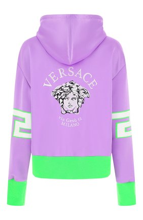 Женская хлопковое худи VERSACE разноцветного цвета по цене 99850 руб., арт. A88679/1F00627 | Фото 2 Женская хлопковое худи VERSACE разноцветного цвета, арт. A88679/1F00627 | Фото 2