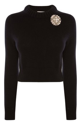 Женский пуловер ALEXANDER MCQUEEN черного цвета по цене 79050 руб., арт. 650357/Q1ATF | Фото 1 Женский пуловер ALEXANDER MCQUEEN черного цвета, арт. 650357/Q1ATF | Фото 1